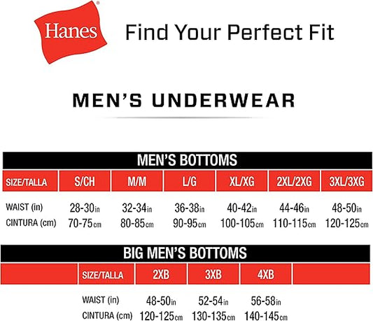 Hanes Men's Tagless Boxer Underwear, Exposed Waistband, Multi-packs Available 