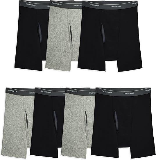 Fruit of the Loom Men's Coolzone Boxer Briefs, Moisture Wicking & Breathable, Assorted Color Multipacks